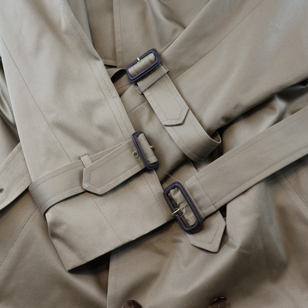 London Fog Mens 40 Short Trench Coat Tan Khaki Thinsulate Liner Belted USA Vtg - Picture 8 of 11
